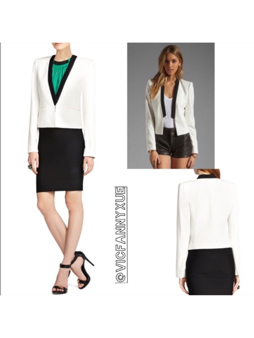 BCBGMAXAZRIA white blazer xxs